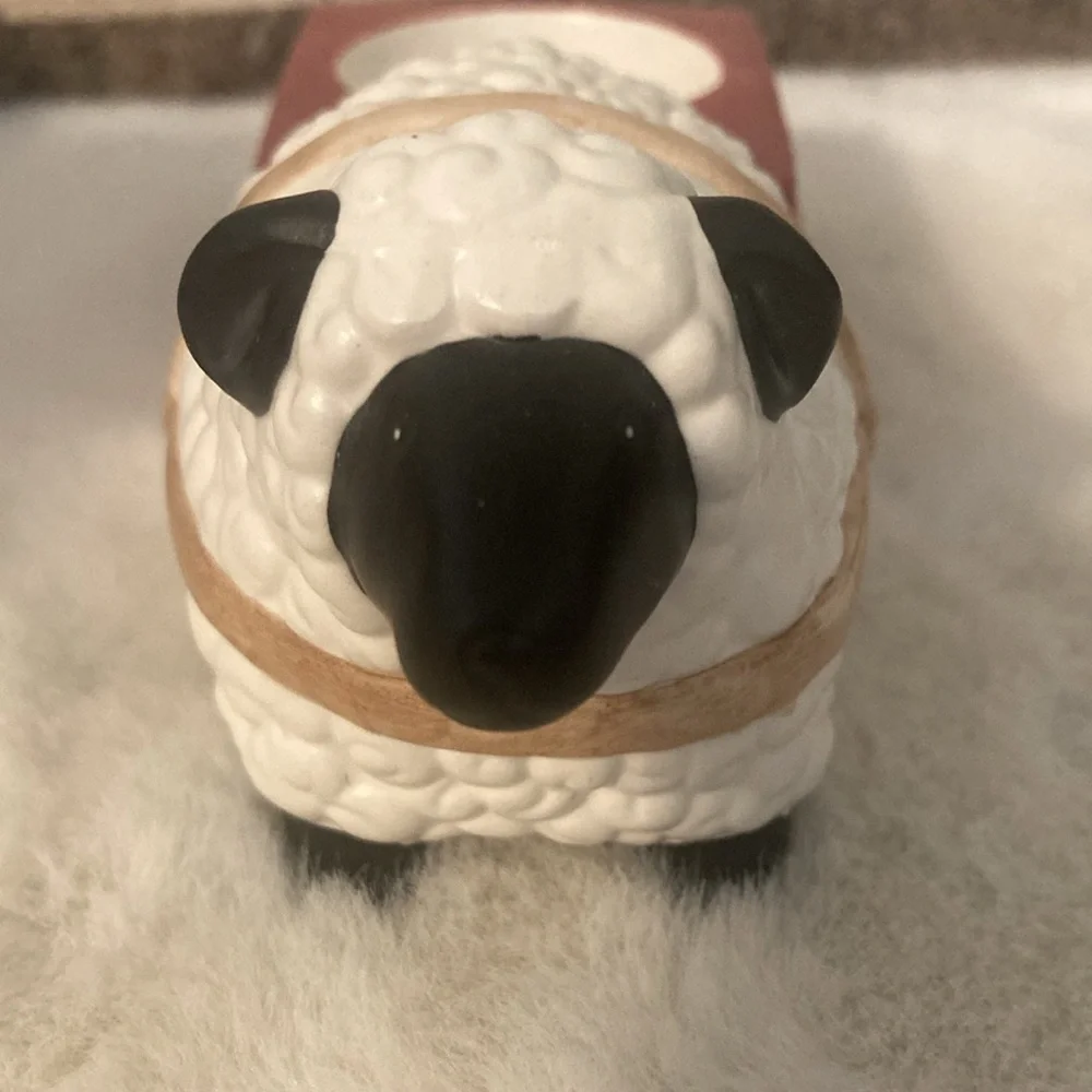Yankee Candle Sheep Pulling Cart Tea Light Holder